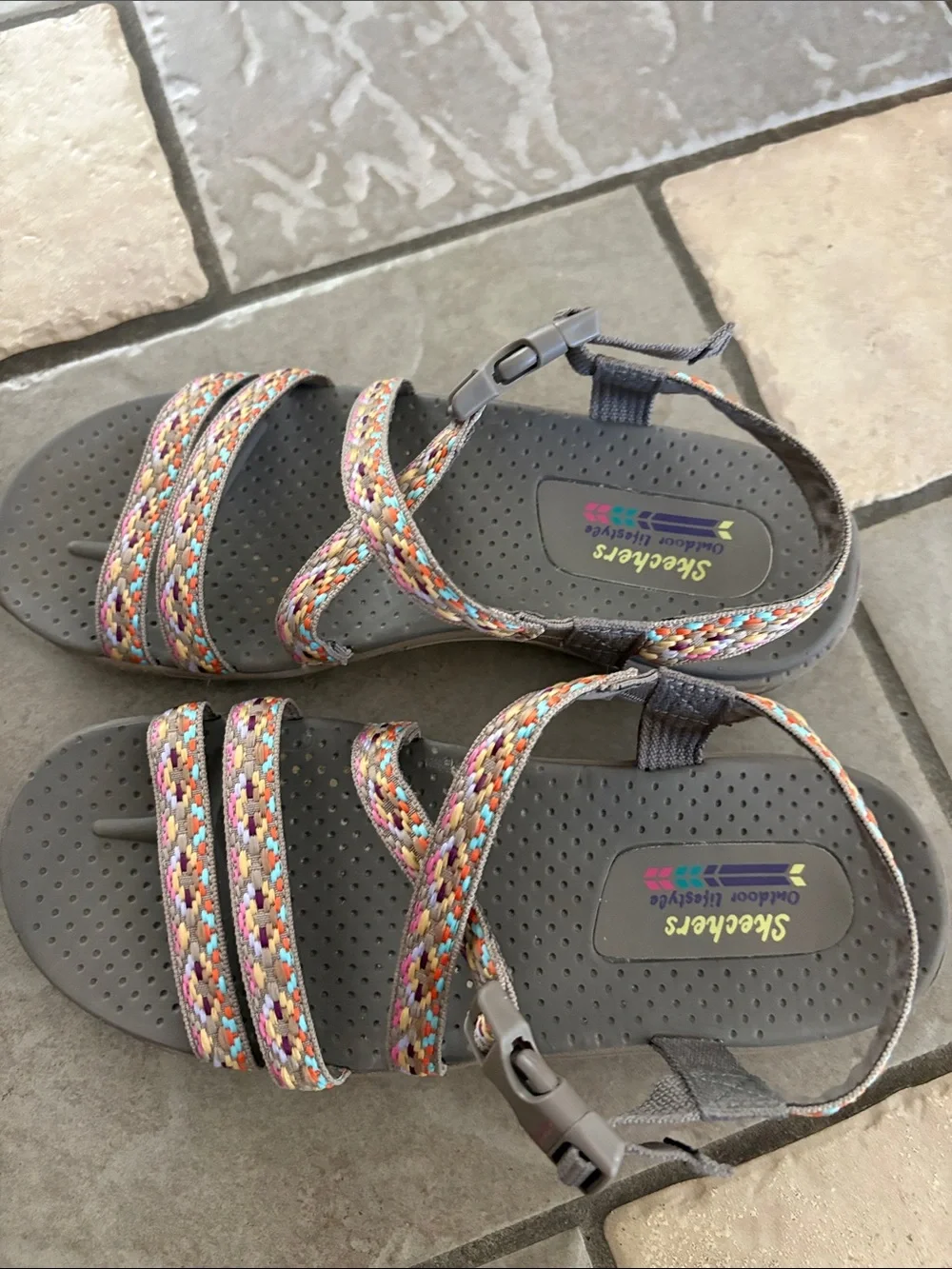 Skechers outdoor lifestyle, sandals women’s 8